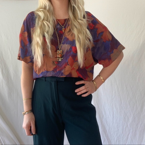 Vintage Caviar Floral Blouse - Picture 6 of 6